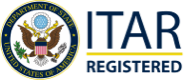 Logo Featuring The Seal Of The United States Department Of State On The Left And The Text 'Itar Registered' On The Right.